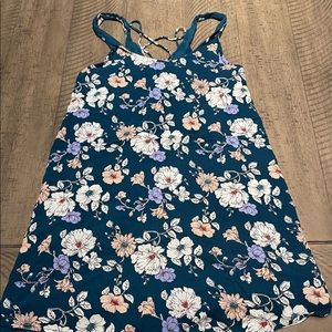 Forever 21 Floral Knee-length A-Line Sleeveless Dress Women's Size L